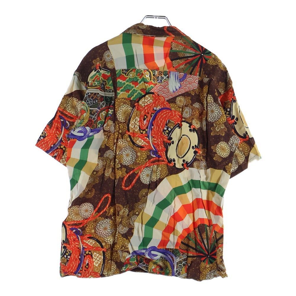 SUN SURF(サンサーフ) SPECIAL EDITION MIKAGURA スペシャルエディション 御神楽 レーヨン アロハ 半袖シャツ カットソー ブラウン SS39271