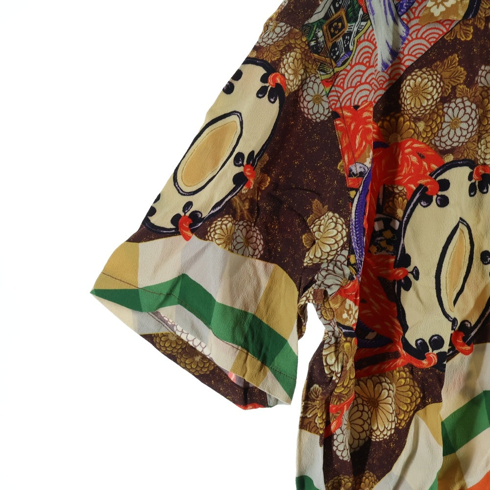 SUN SURF(サンサーフ) SPECIAL EDITION MIKAGURA スペシャルエディション 御神楽 レーヨン アロハ 半袖シャツ カットソー ブラウン SS39271