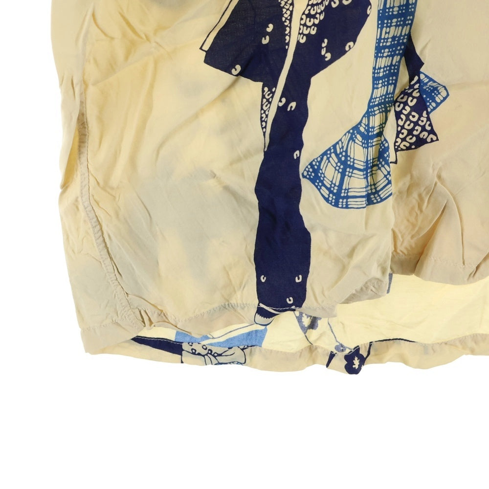 SUN SURF(サンサーフ) SPECIAL EDITION DRAGON AND EXOTIC BEAUTY スペシャルエディション 竜 舞子 レーヨン アロハ 半袖シャツ アイボリー SS38419