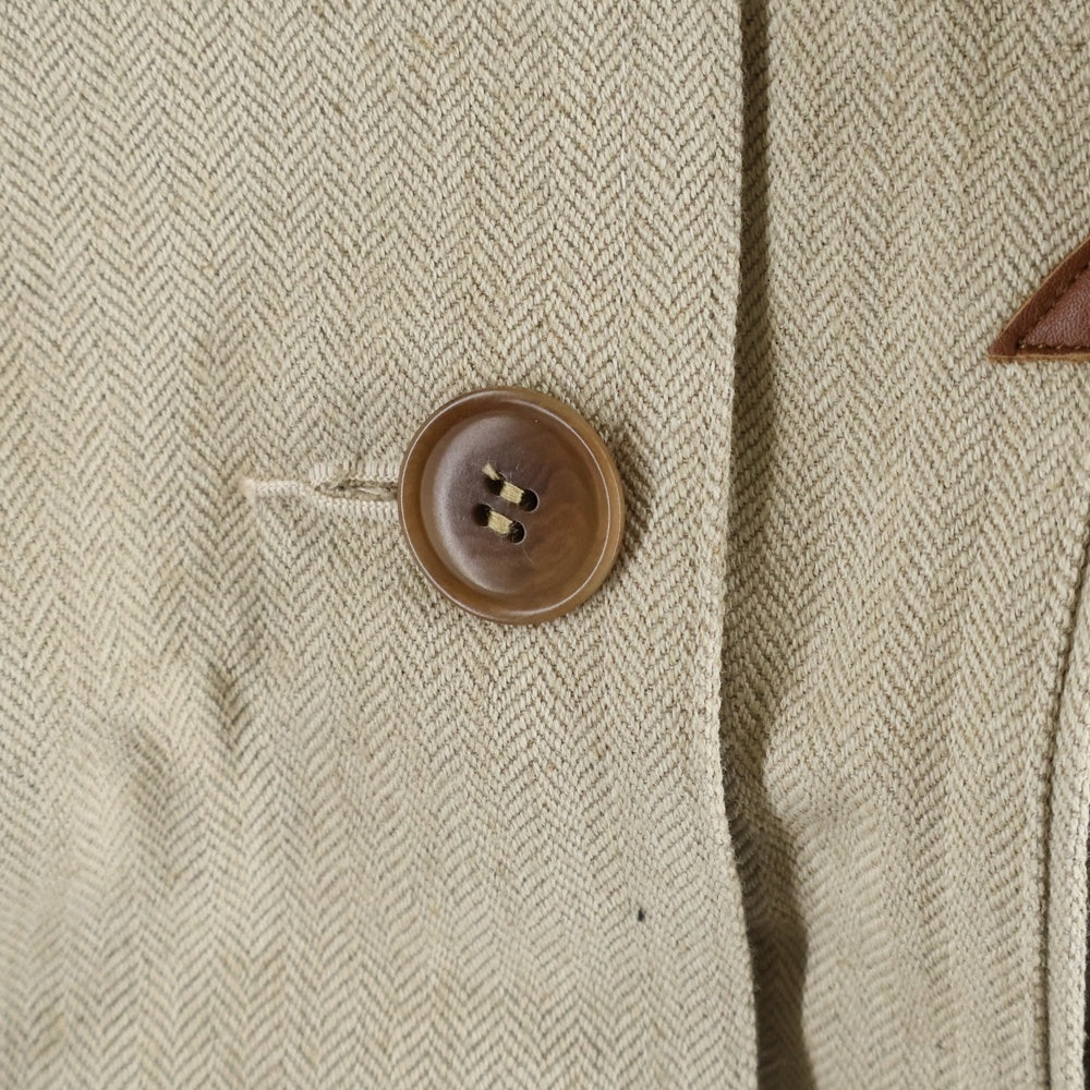 SUGAR CANE(シュガーケーン) ×MISTER FREEDOM ミスターフリーダム コットンリネン ピーコート ベージュ SC13599