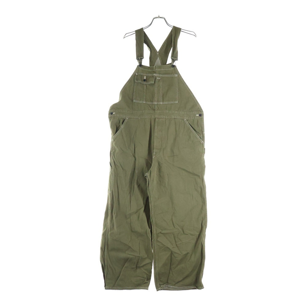 NO BRAND(ノーブランド) DAPPER'S STANDARD BIB OVERALLS WITH WW2 ダッパーズ スタンダード ビブ デニム オーバーオール グリーン 1663