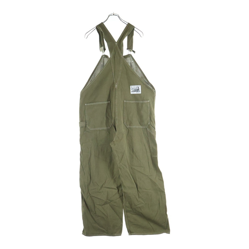 NO BRAND(ノーブランド) DAPPER'S STANDARD BIB OVERALLS WITH WW2 ダッパーズ スタンダード ビブ デニム オーバーオール グリーン 1663