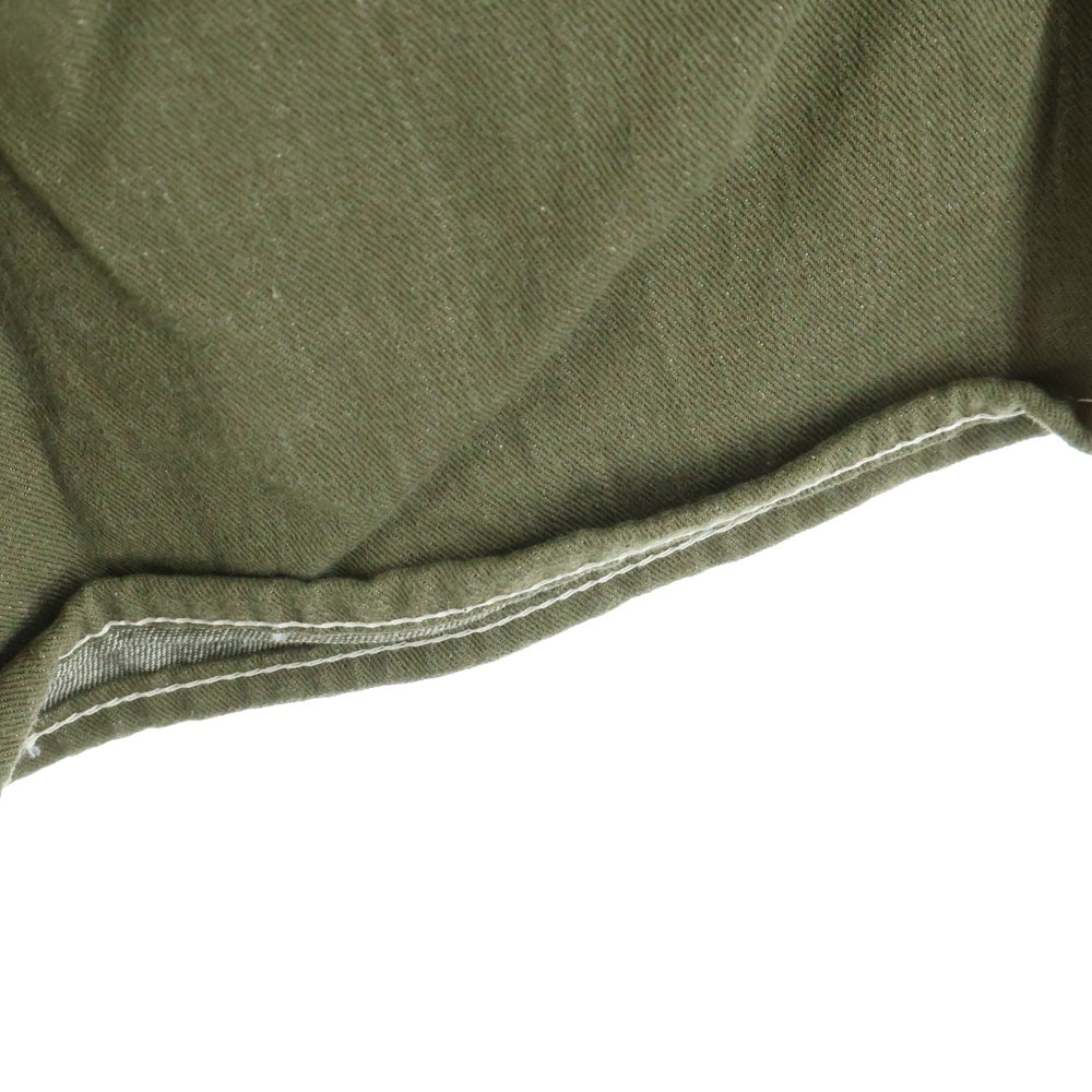 NO BRAND(ノーブランド) DAPPER'S STANDARD BIB OVERALLS WITH WW2 ダッパーズ スタンダード ビブ デニム オーバーオール グリーン 1663