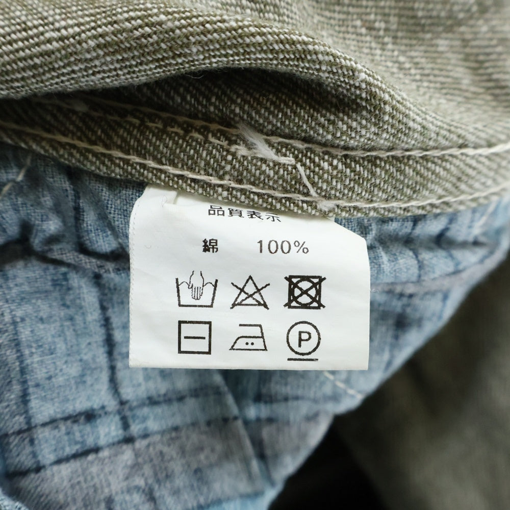 NO BRAND(ノーブランド) DAPPER'S STANDARD BIB OVERALLS WITH WW2 ダッパーズ スタンダード ビブ デニム オーバーオール グリーン 1663