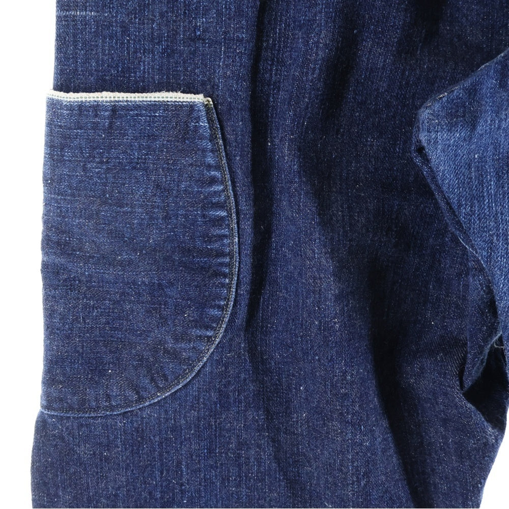 SUGAR CANE(シュガーケーン) ×MISTER FREEDOM MFSC UTILITY TROUSERS パッチワーク シンチバック ボタンフライ デニムパンツ インディゴ SC47161