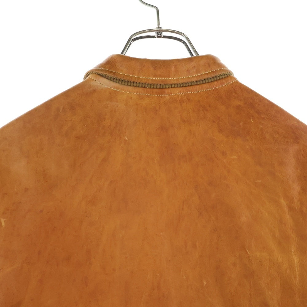 SUGAR CANE(シュガーケーン) ×MISTER FREEDOM COWHIDE LEATHER CAMPUS JACKET ミスターフリーダム カウハイド レザージャケット ブラウン