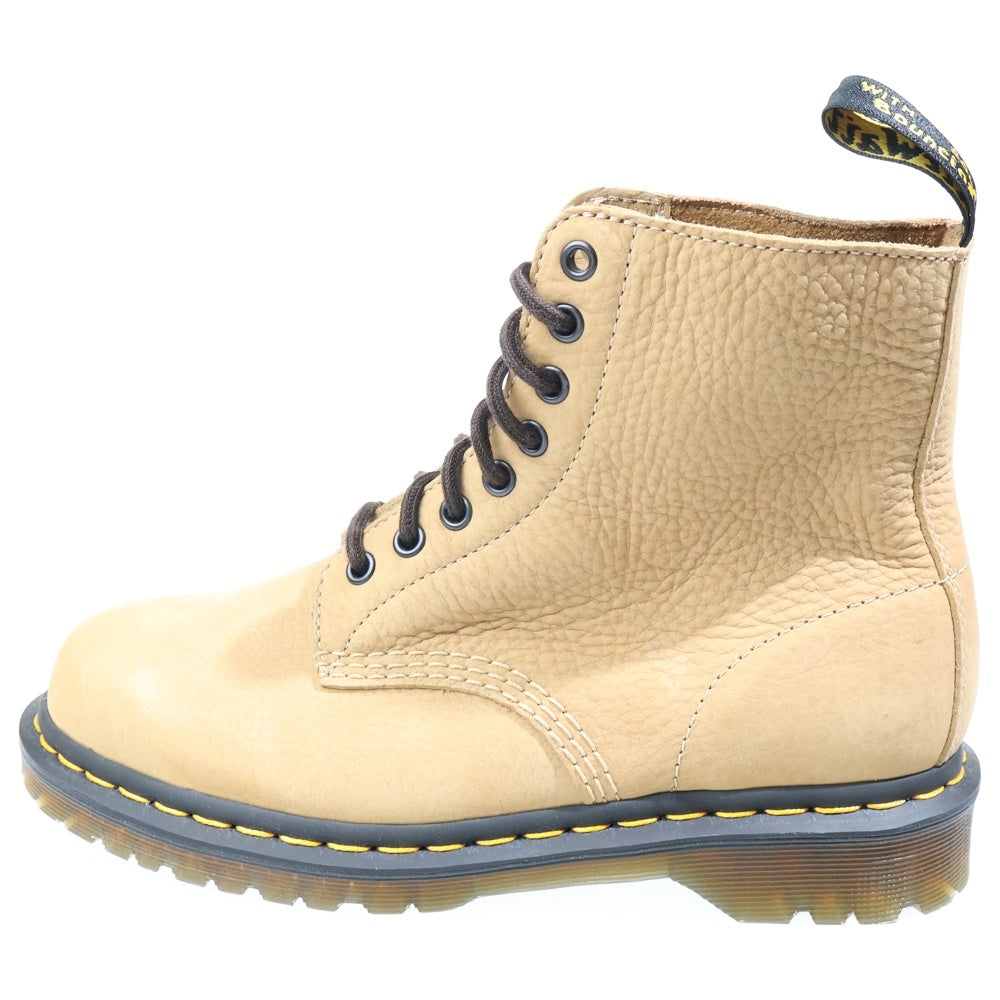 Dr.Martens(ドクターマーチン) 1460 PASCAL パスカル 8ホール ヌバックレザー レースアップ ブーツ ベージュ