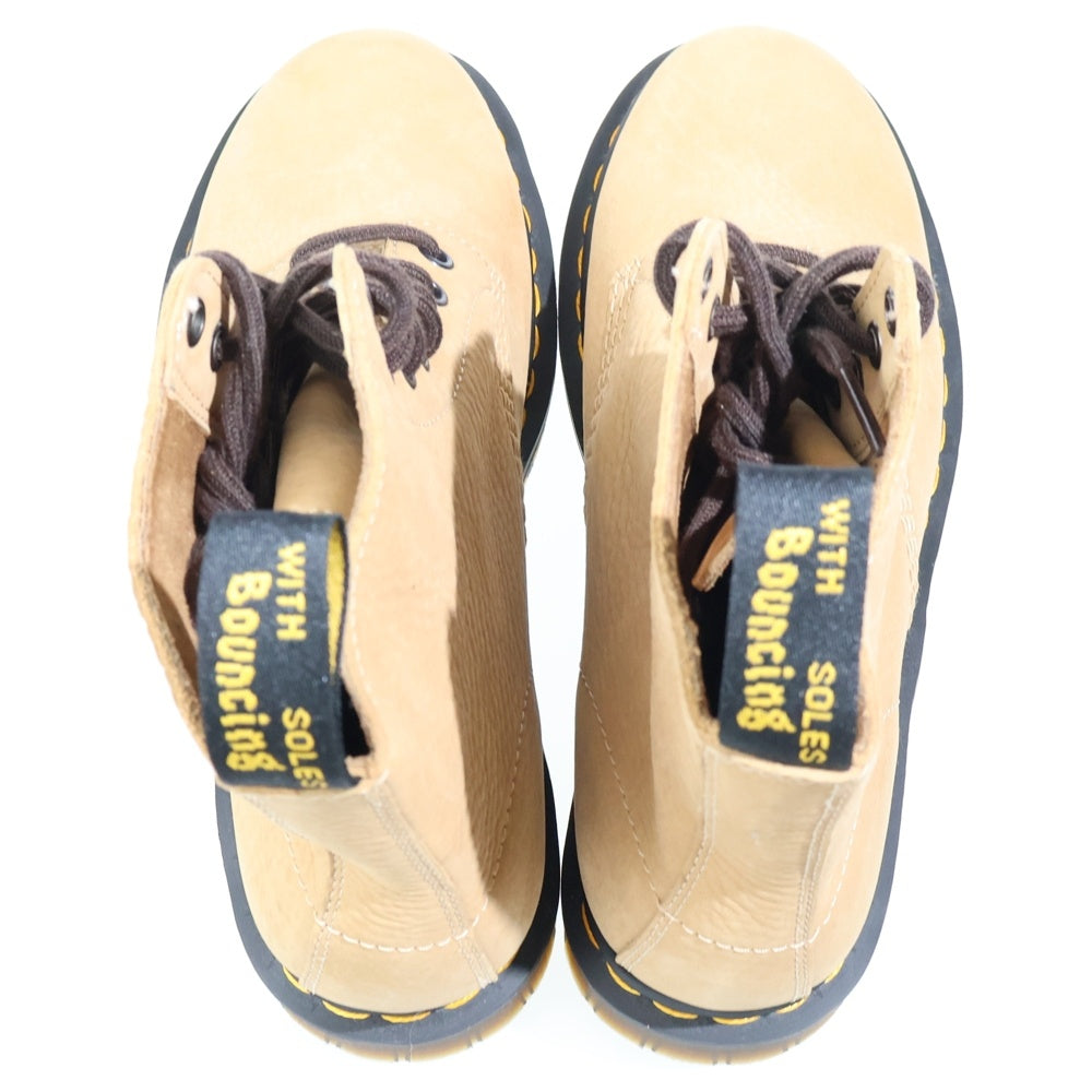 Dr.Martens(ドクターマーチン) 1460 PASCAL パスカル 8ホール ヌバックレザー レースアップ ブーツ ベージュ