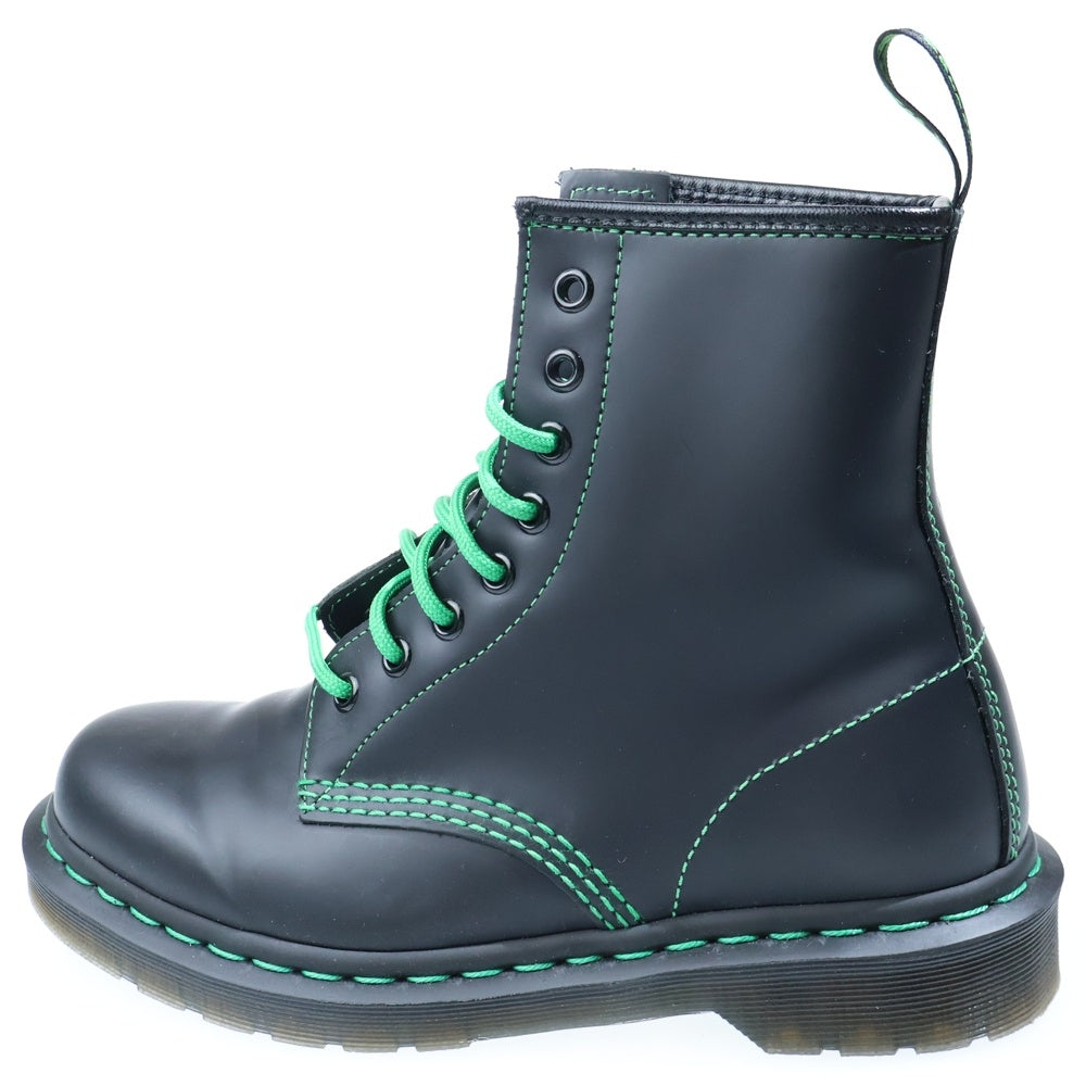 Dr.Martens(ドクターマーチン) CORE 1460 GS BLACK SMOOTH コア 8ホール グリーンステッチ スムースレザー レースアップ ブーツ ブラック