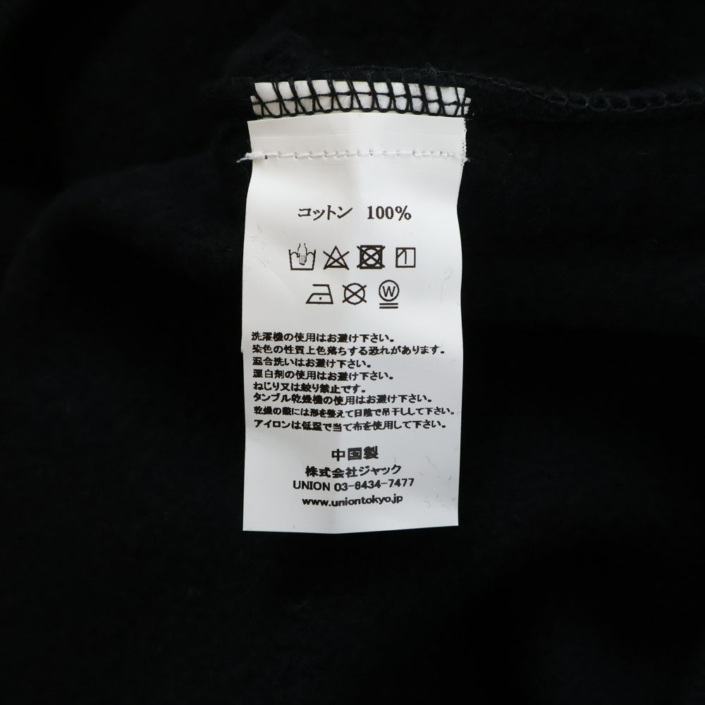 AWAKE NY(アウェイク ニューヨーク) 23AW ロゴ刺繍 スウェット プルオーバーパーカー ブラック AWK-FW23-HD001