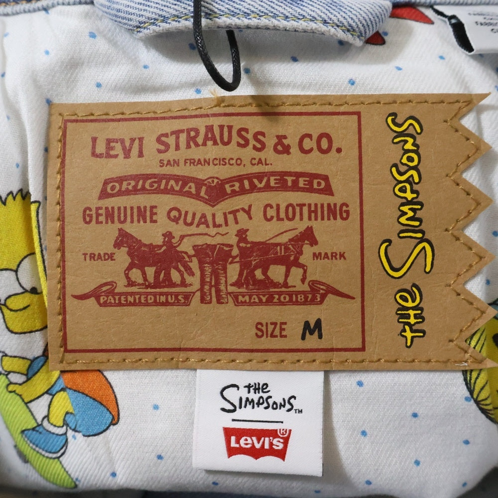 Levi's(リーバイス) ×the Simpsons ザ シンプソンズ デニム トラッカージャケット インディゴ PC9-A2054-0000