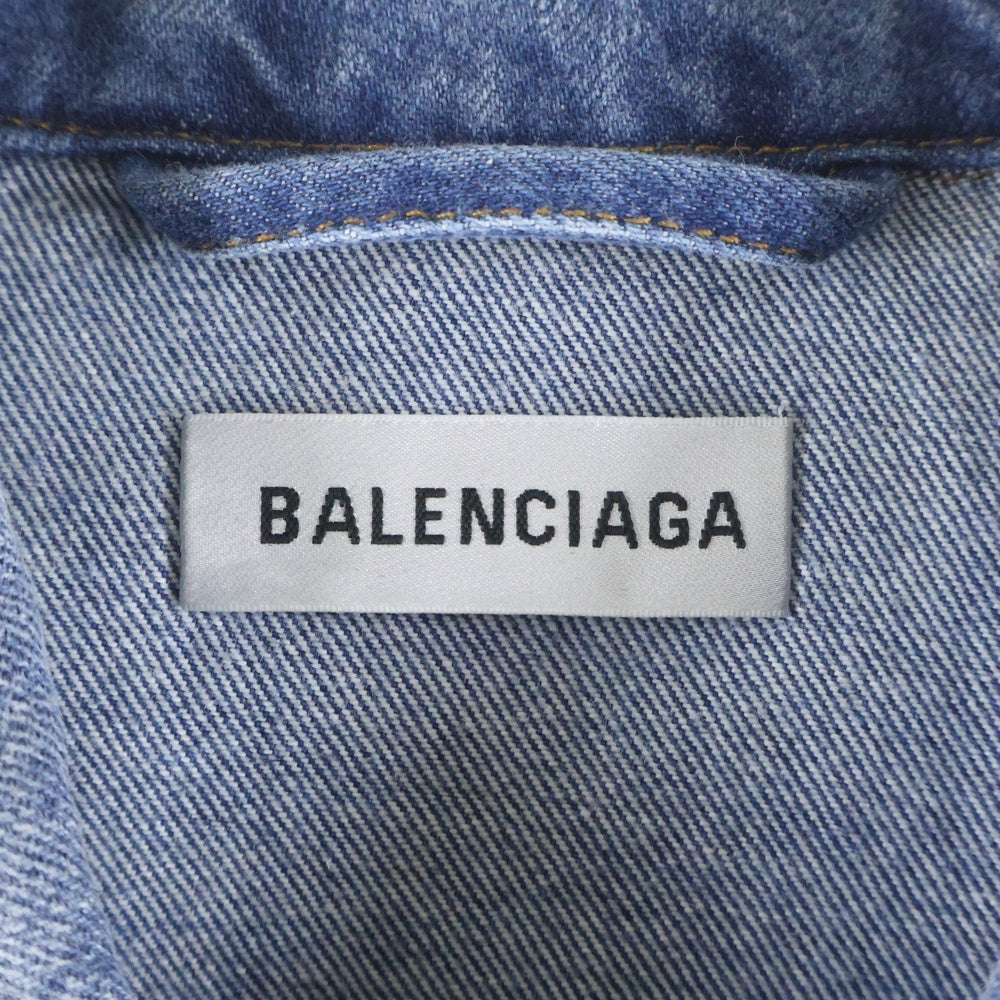 BALENCIAGA(バレンシアガ) 18AW グラフィティ オーバーサイズ デニムジャケット インディゴ 530723