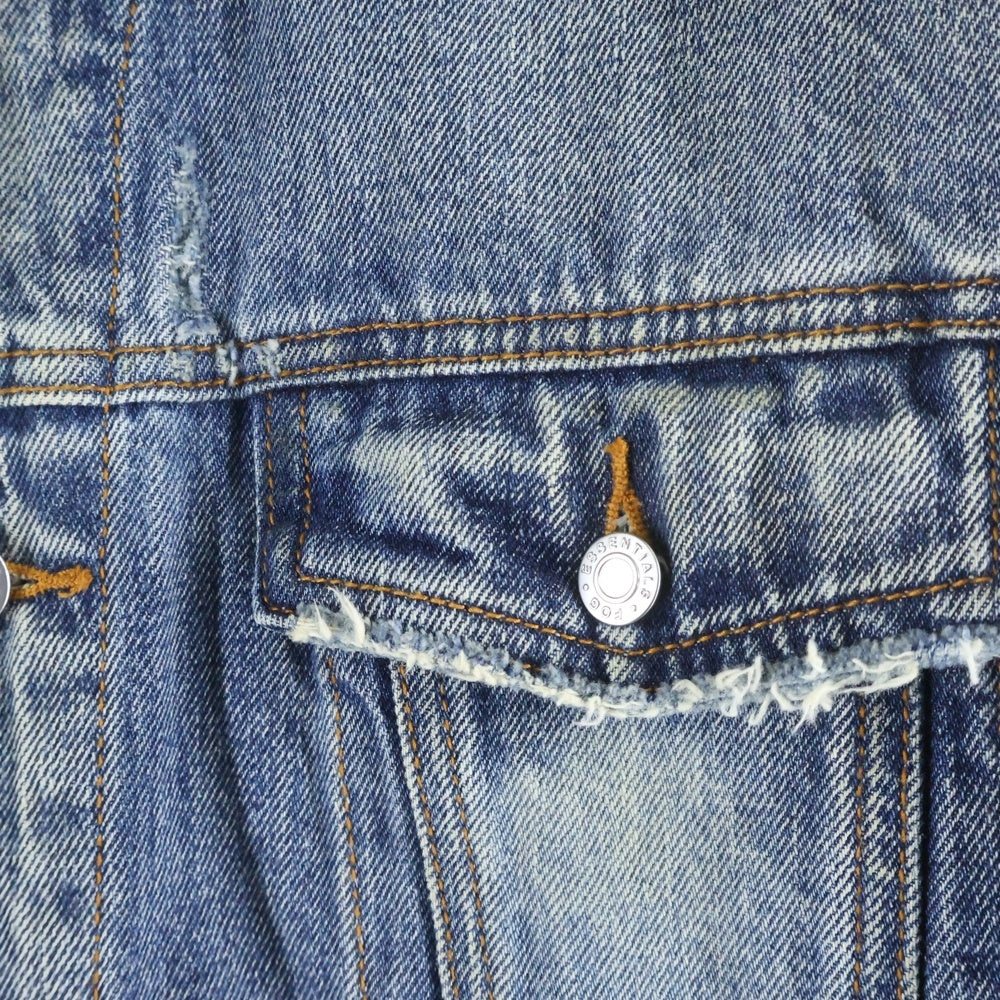 FEAR OF GOD ESSENTIALS(フィアオブゴッド エッセンシャルズ) 18AW Denim Trucker Jacket デニムトラッカージャケット インディゴ 202SP182003F
