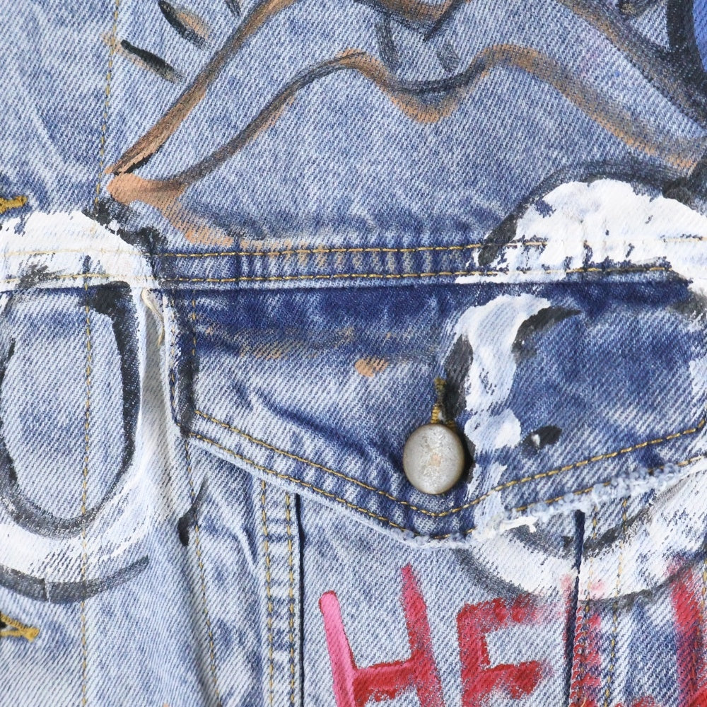 One Teaspoon(ワンティースプーン) グラフィティー デニム トラッカー ジャケット インディゴ 24596