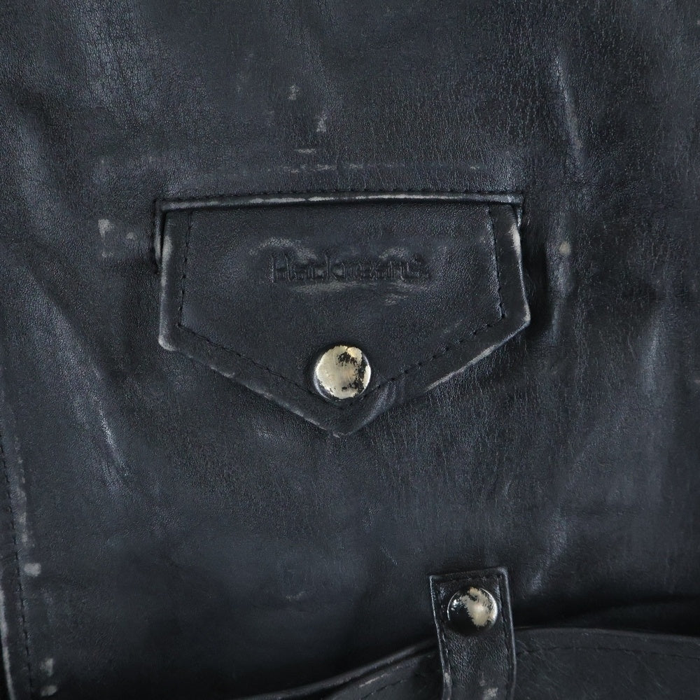 SUPREME(シュプリーム) 23AW ×Blackmeans Painted Leather Motorcycle Jacket ブラックミーンズ ペインテッド レザー モーターサイクル ジャケット ブラック