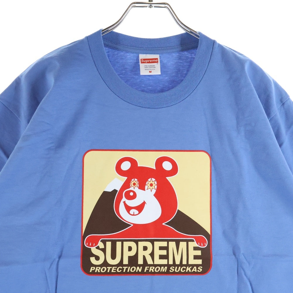 SUPREME(シュプリーム) 20AW Bear Tee ベア プリント クルーネック 半袖Tシャツカットソー ブルー