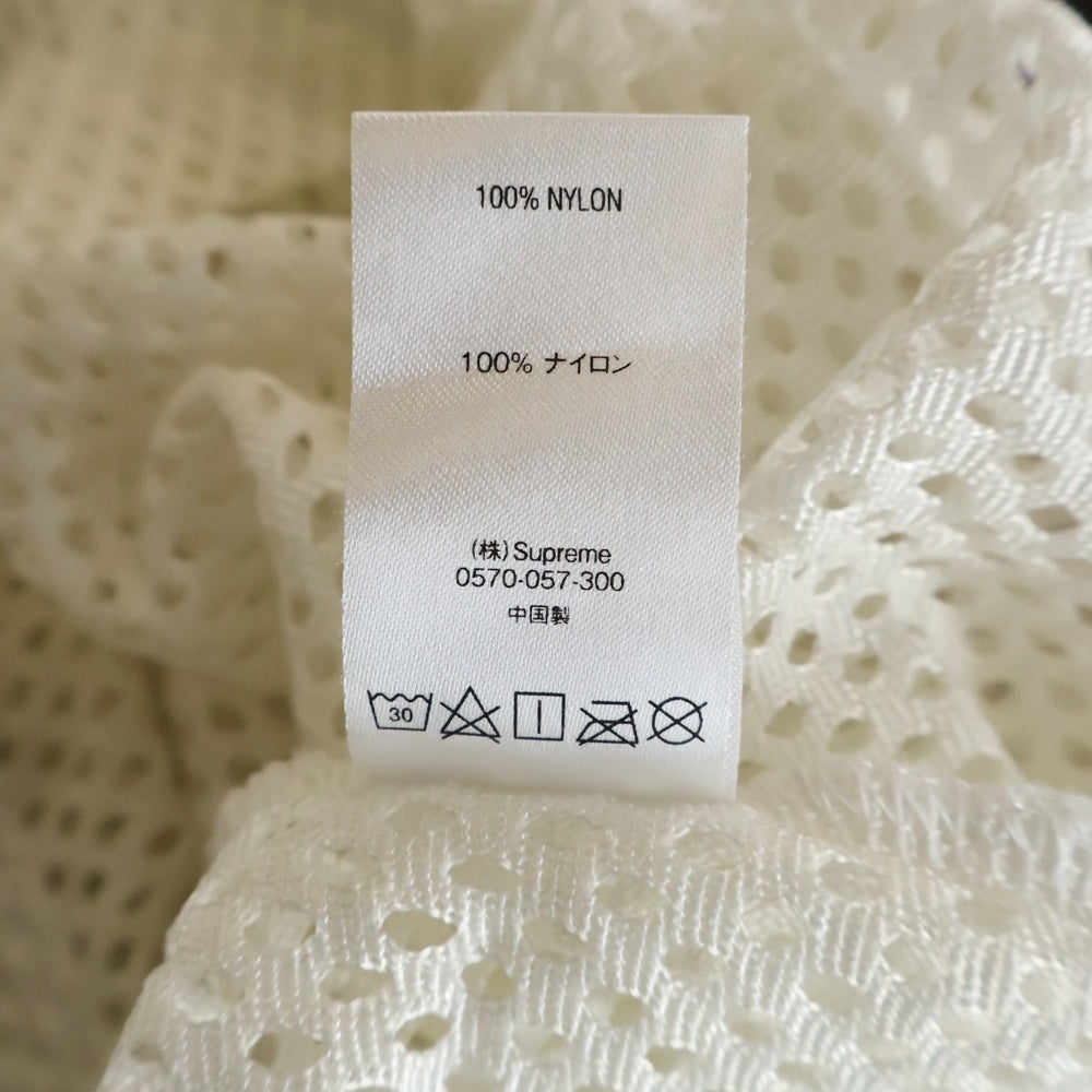 SUPREME(シュプリーム) 18SS Mesh Baseball Top メッシュ ベースボール トップ 半袖Tシャツカットソー ホワイト/ブルー