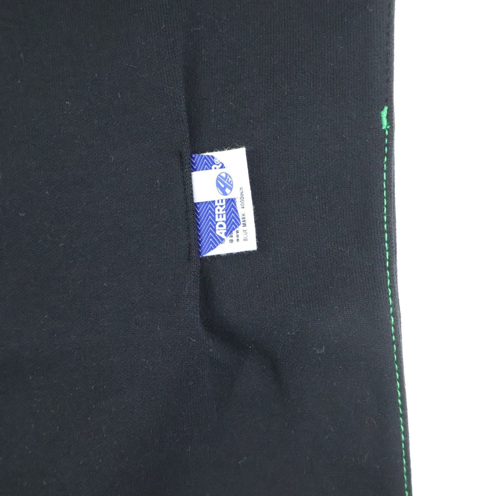 ADER ERROR(アーダーエラー) ロゴプリント スウェットロングパンツ ブラック BLASSSP02BK
