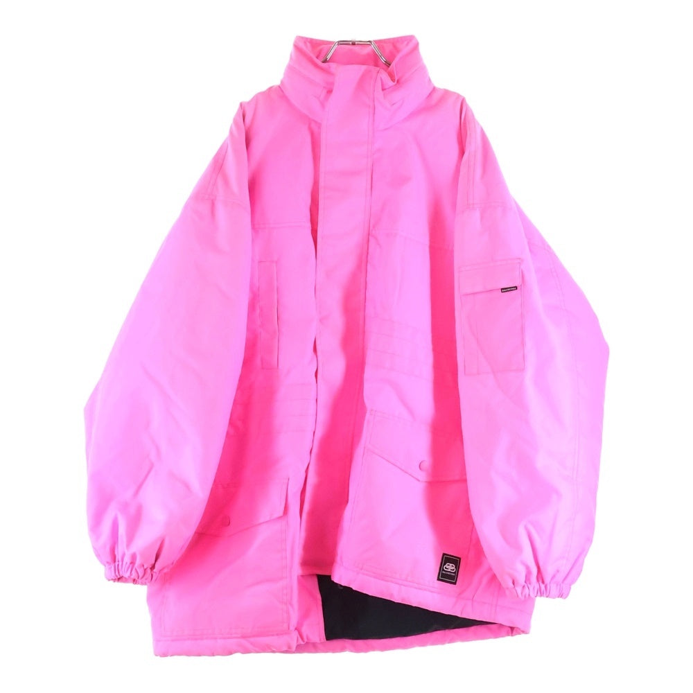 BALENCIAGA バレンシアガ 19AW Nylon Pulled Parka ナイロン パテッド ジャケット ピンク 602432 TG002 BALENCIAGA(バレンシアガ) 19AW Nylon Pulled Parka ナイロン パテッド