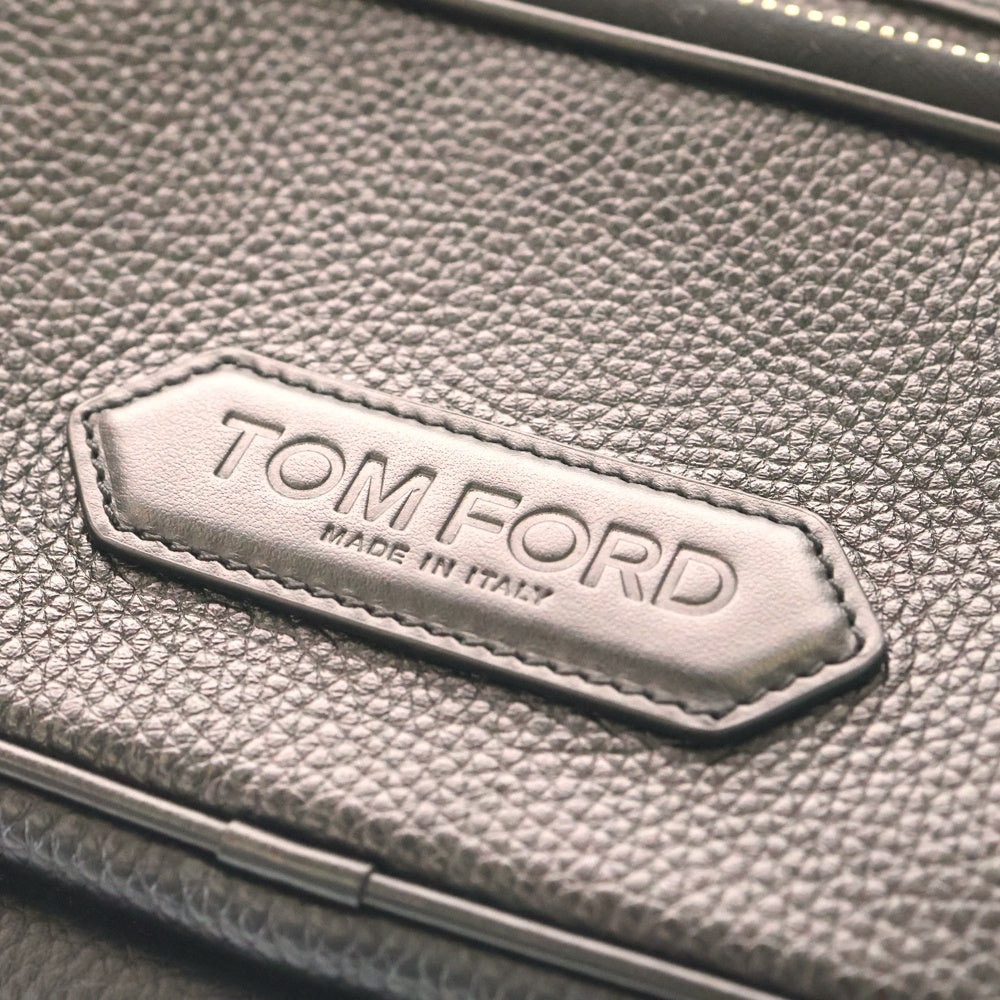 TOM FORD(トムフォード) ロゴ レザー ショルダーバッグ ブラック H0573 LCL244G レディース