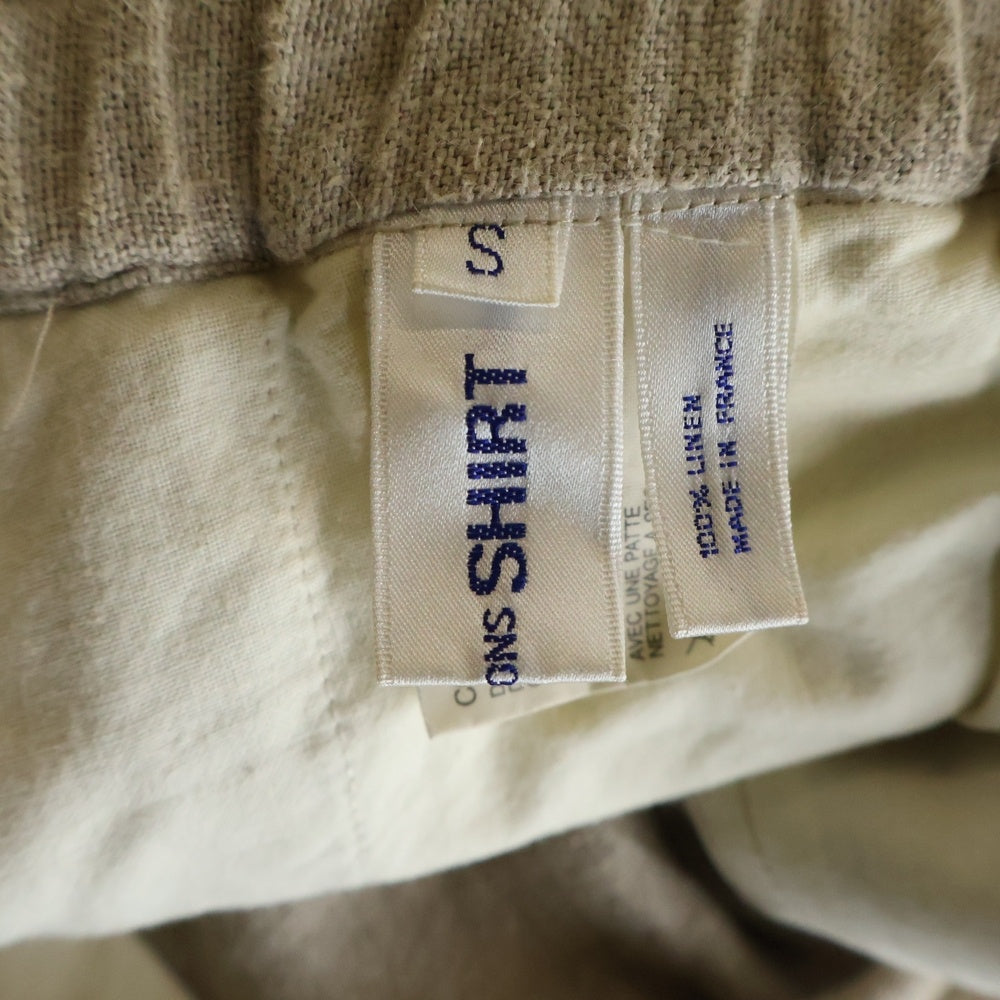 COMME des GARCONS SHIRT(コムデギャルソンシャツ) ドローコード リネン パンツ ベージュ