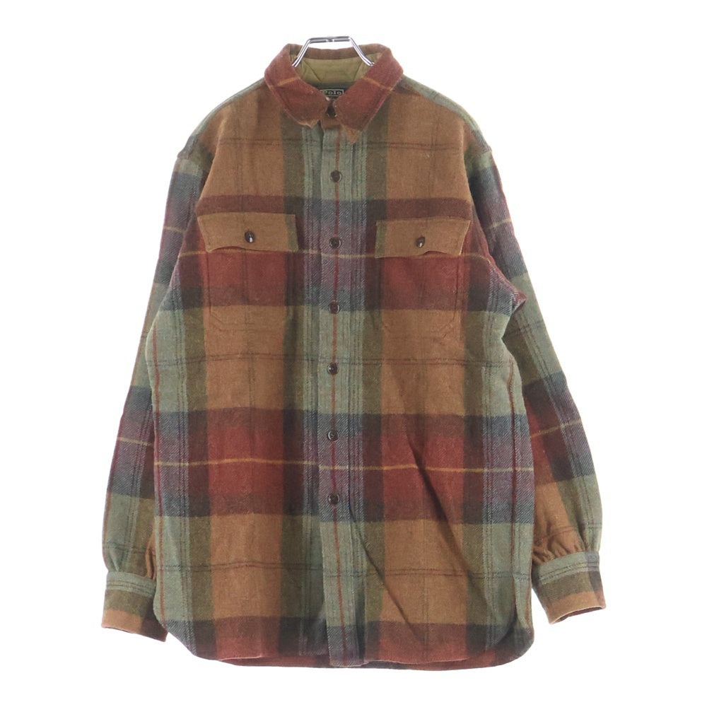 POLO RALPH LAUREN(ポロラルフローレン) 80S-90S VINTAGE ウール チェック 長袖シャツ マルチ