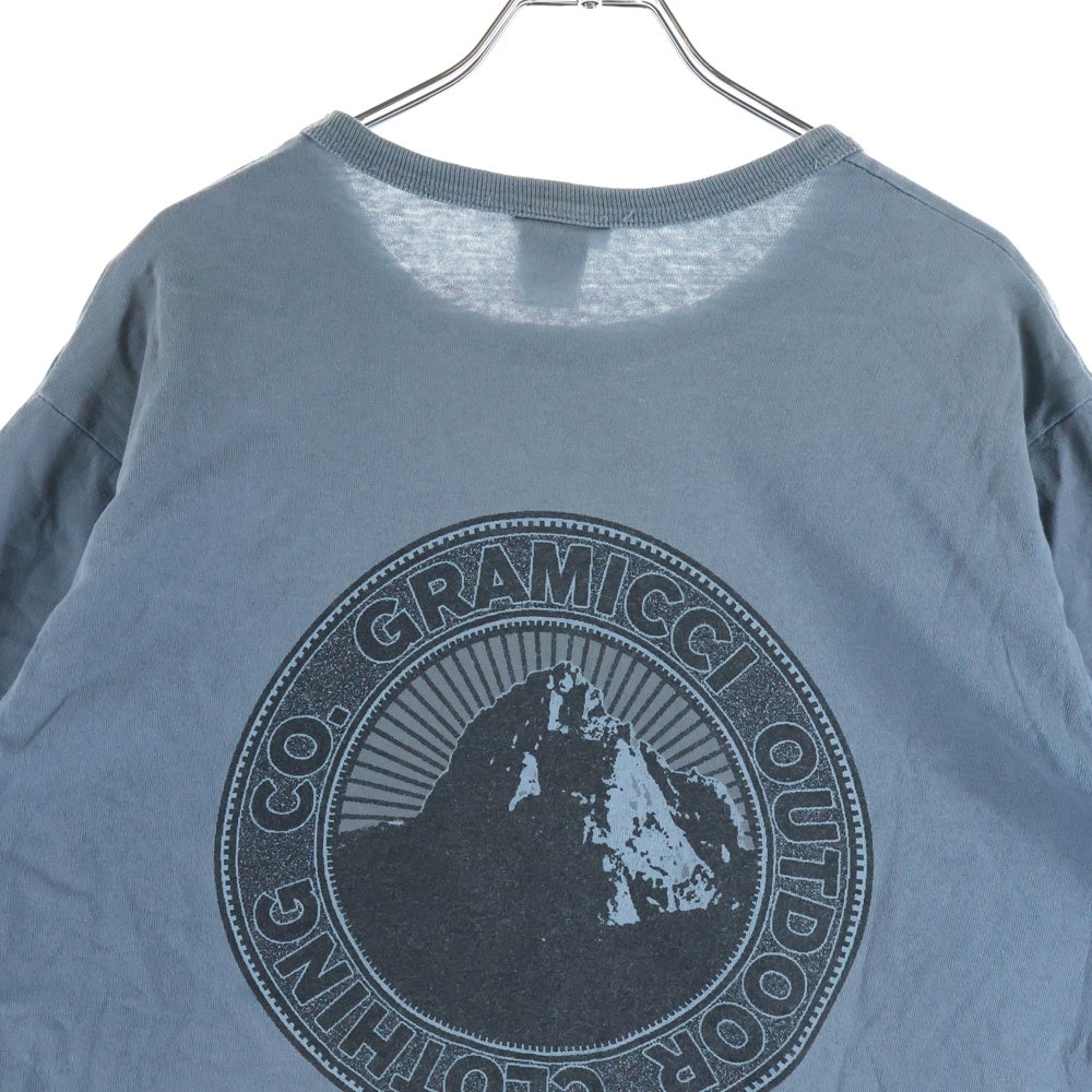 GRAMICCI(グラミチ) 90S VINTAGE ヴィンテージ プリント クルーネック 半袖Tシャツ カットソー ブルー