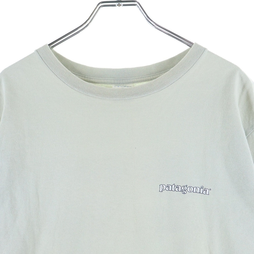 PATAGONIA(パタゴニア) 90S VINTAGE BENEFICIAL ヴィンテージ ロゴプリント クルーネック 半袖 Tシャツ カットソー グレー