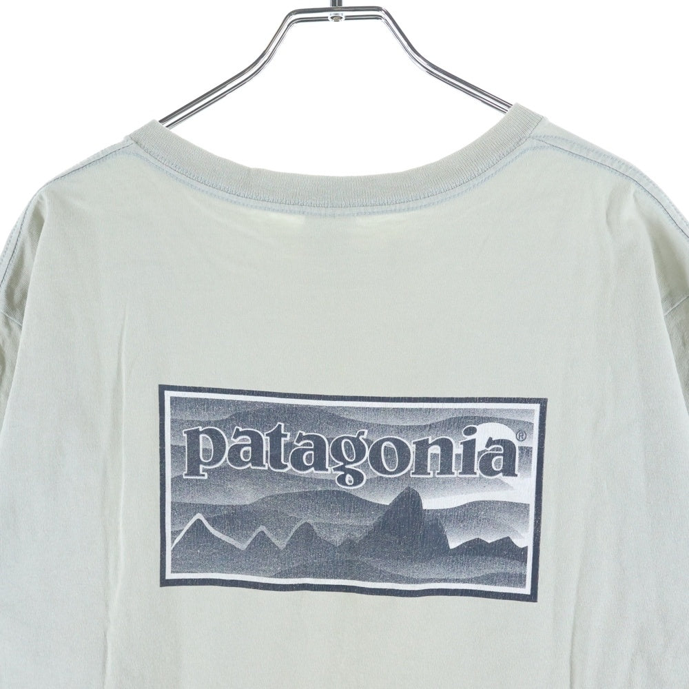 PATAGONIA(パタゴニア) 90S VINTAGE BENEFICIAL ヴィンテージ ロゴプリント クルーネック 半袖 Tシャツ カットソー グレー