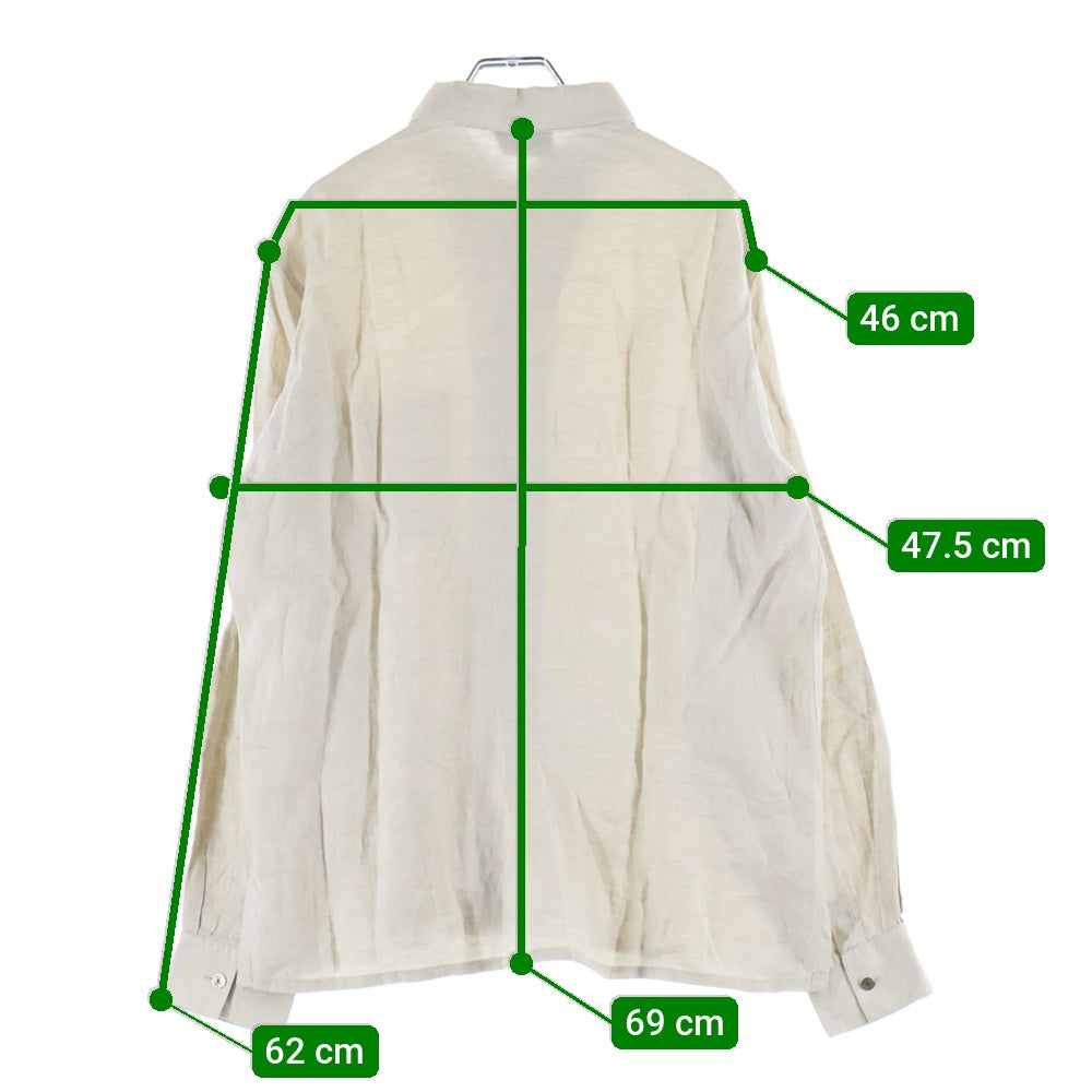 HERMES(エルメス) リネン 長袖シャツ ベージュ