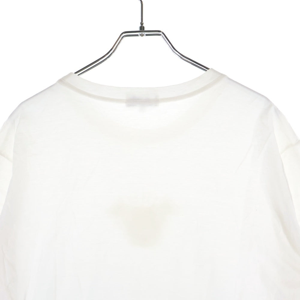 HERMES(エルメス) フロント刺繍 コットン 半袖Tシャツ ホワイト