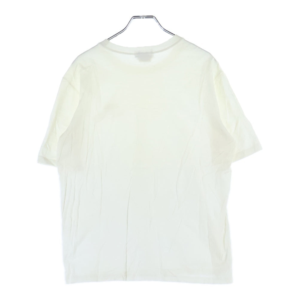 HERMES(エルメス) 刺繍 コットン 半袖Tシャツ ホワイト