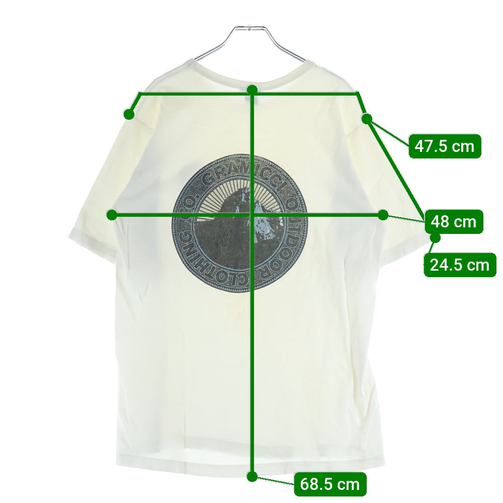 GRAMICCI(グラミチ) 90S VINTAGE ヴィンテージ プリント クルーネック 半袖Tシャツ カットソー ホワイト