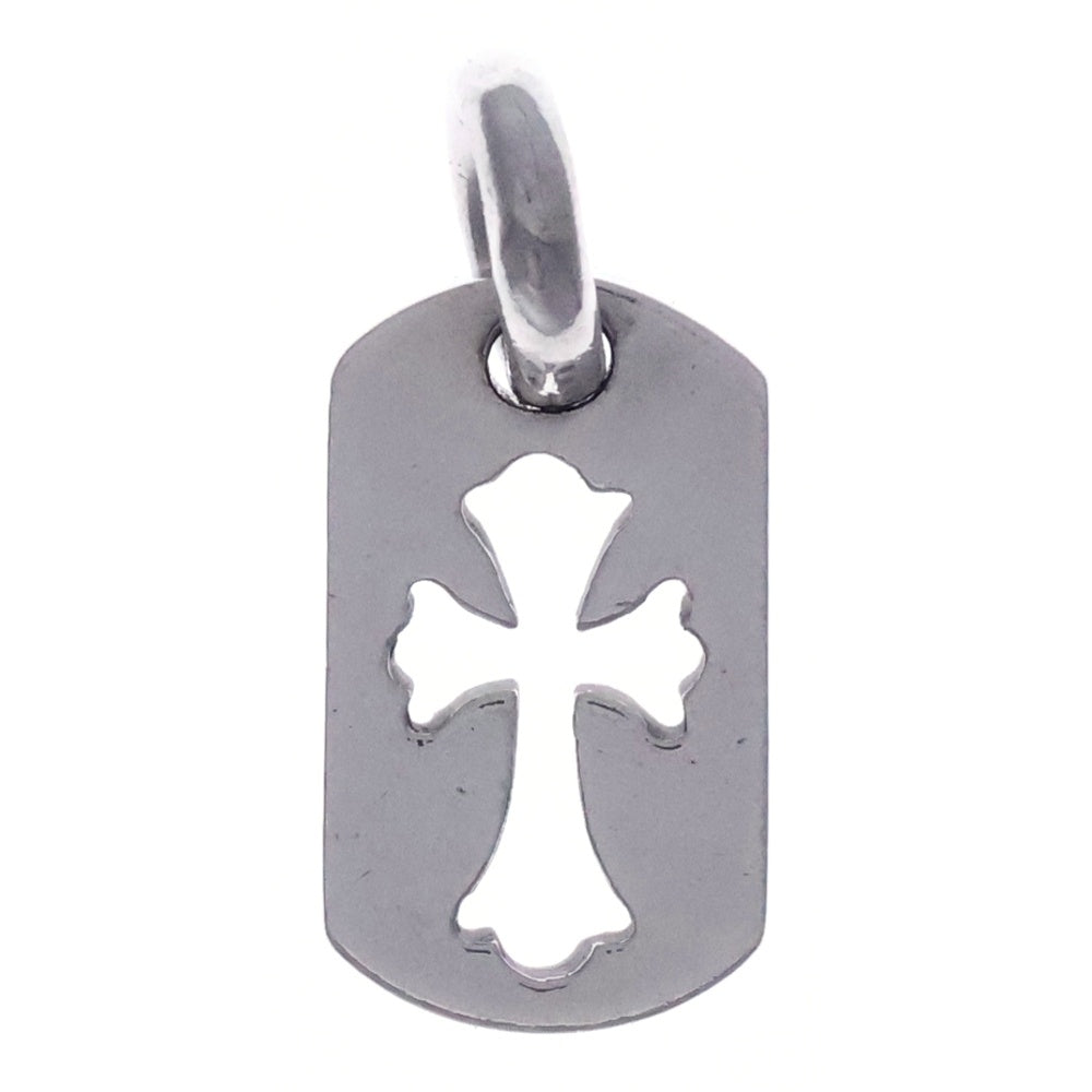 CHROME HEARTS(クロムハーツ) DT TNY CO CRS タイニーカットアウトクロスドッグタグ チャーム ペンダントトップ シルバー BCA252