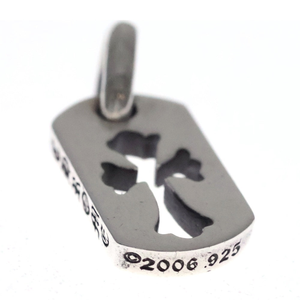 CHROME HEARTS(クロムハーツ) DT TNY CO CRS タイニーカットアウトクロスドッグタグ チャーム ペンダントトップ シルバー BCA252