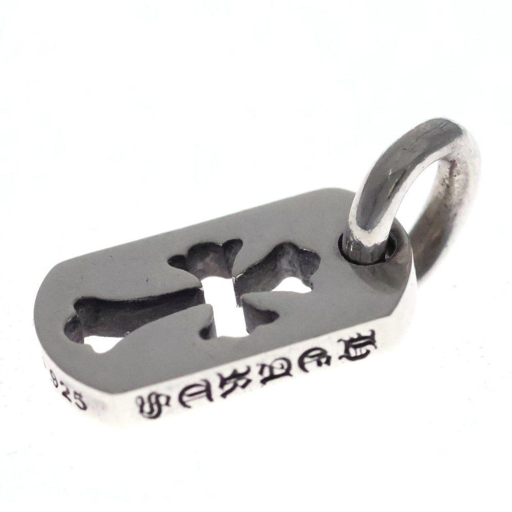 CHROME HEARTS(クロムハーツ) DT TNY CO CRS タイニーカットアウトクロスドッグタグ チャーム ペンダントトップ シルバー BCA252