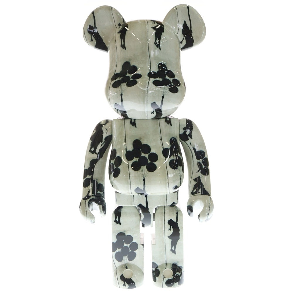 MEDICOM TOY(メディコムトイ) BE@RBRICK Flying Ballons Girl 1000% ベアブリック フライング バルーンガール フィギュア 人形 ホワイト/ブラック