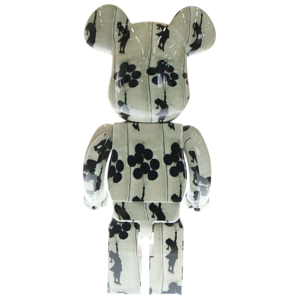 MEDICOM TOY(メディコムトイ) BE@RBRICK Flying Ballons Girl 1000% ベアブリック フライング バルーンガール フィギュア 人形 ホワイト/ブラック
