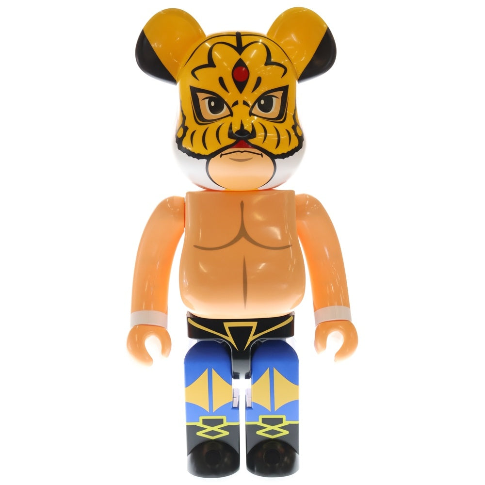 MEDICOM TOY(メディコムトイ) BE@RBRICK First Generation Tiger Mask 1000% ベアブリック 初代タイガーマスク フィギュア 人形 ベージュ/イエロー