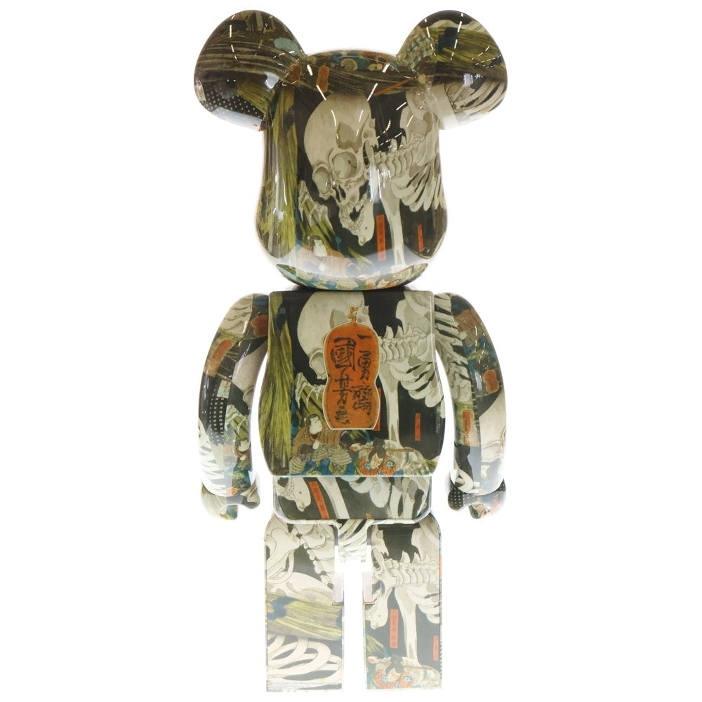 MEDICOM TOY(メディコムトイ) BE@RBRICK UTAGAWA KUNIYOSHI The Haunted Old Palace Soma 1000% ベアブリック 歌川国芳「相馬の古内裏」 フィギュア 人形 ブラック/マルチ
