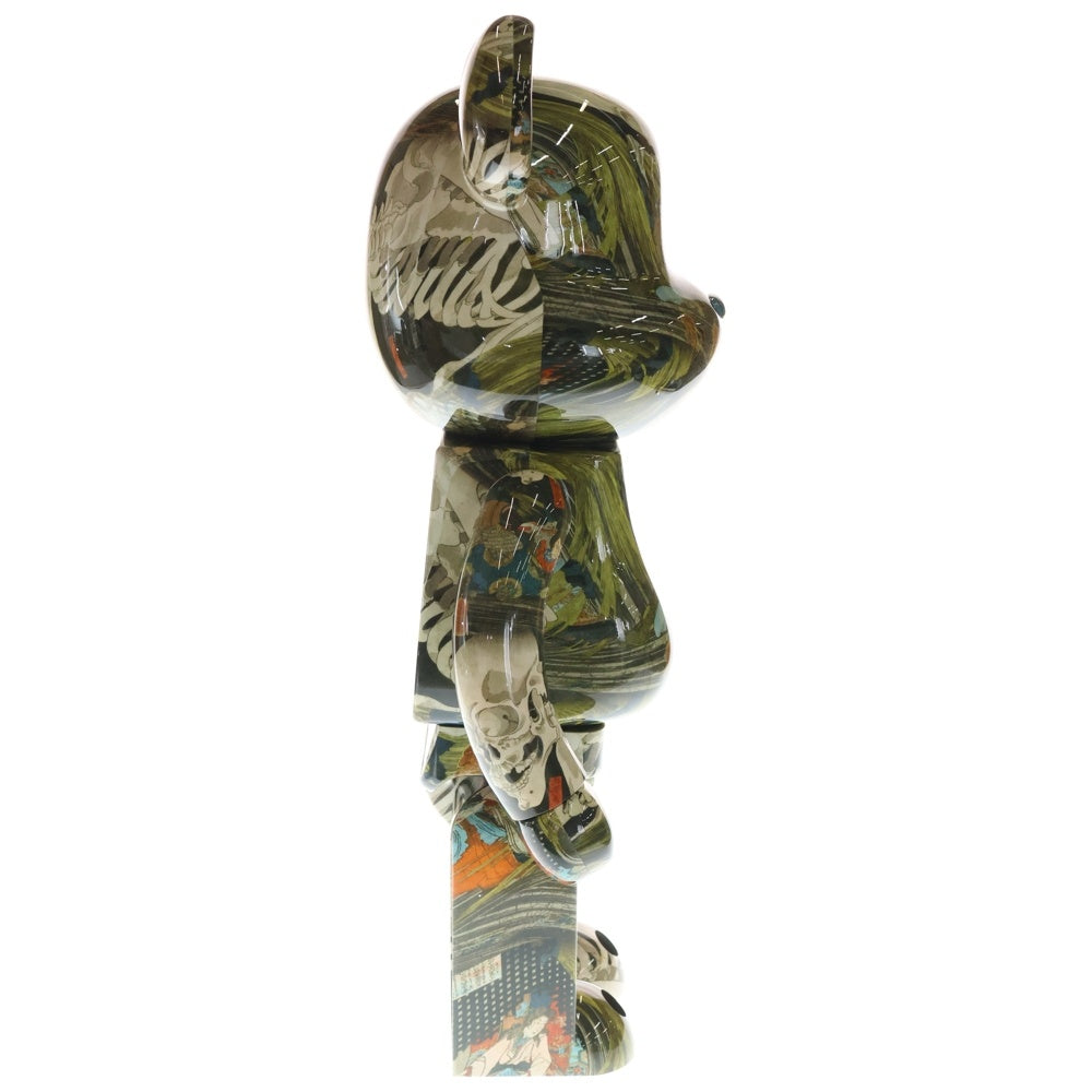 MEDICOM TOY(メディコムトイ) BE@RBRICK UTAGAWA KUNIYOSHI The Haunted Old Palace Soma 1000% ベアブリック 歌川国芳「相馬の古内裏」 フィギュア 人形 ブラック/マルチ