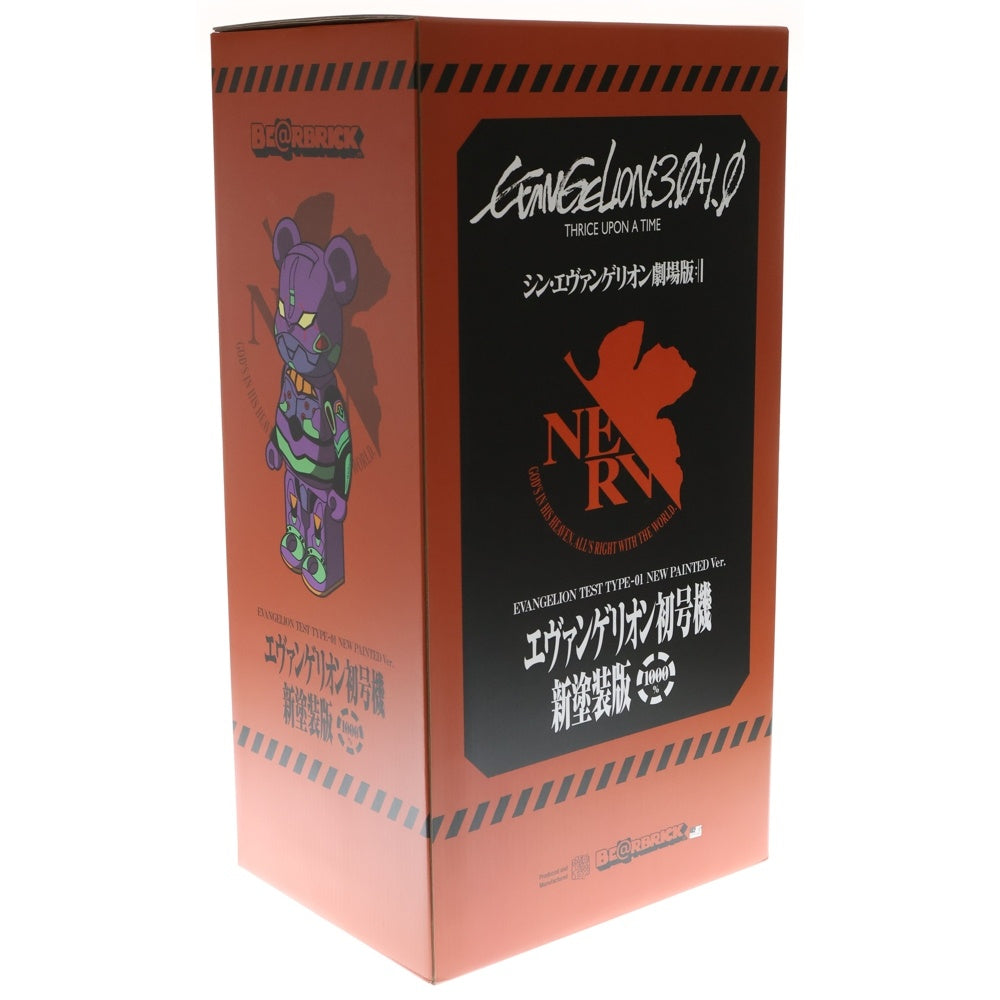 MEDICOM TOY(メディコムトイ) BE@RBRICK EVA-01 NEW PAINT ベアブリック エヴァンゲリオン初号機 新塗装版 フィギュア 人形 1000% パープル/グリーン