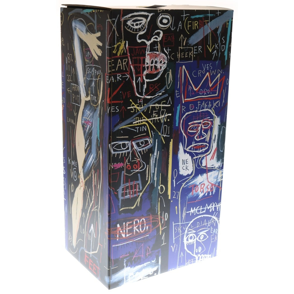 MEDICOM TOY(メディコムトイ) BE@RBRICK JEAN-MICHEL BASQUIAT #7 1000% ベアブリック ジャン-ミシェル バスキア フィギュア 人形 ブラック