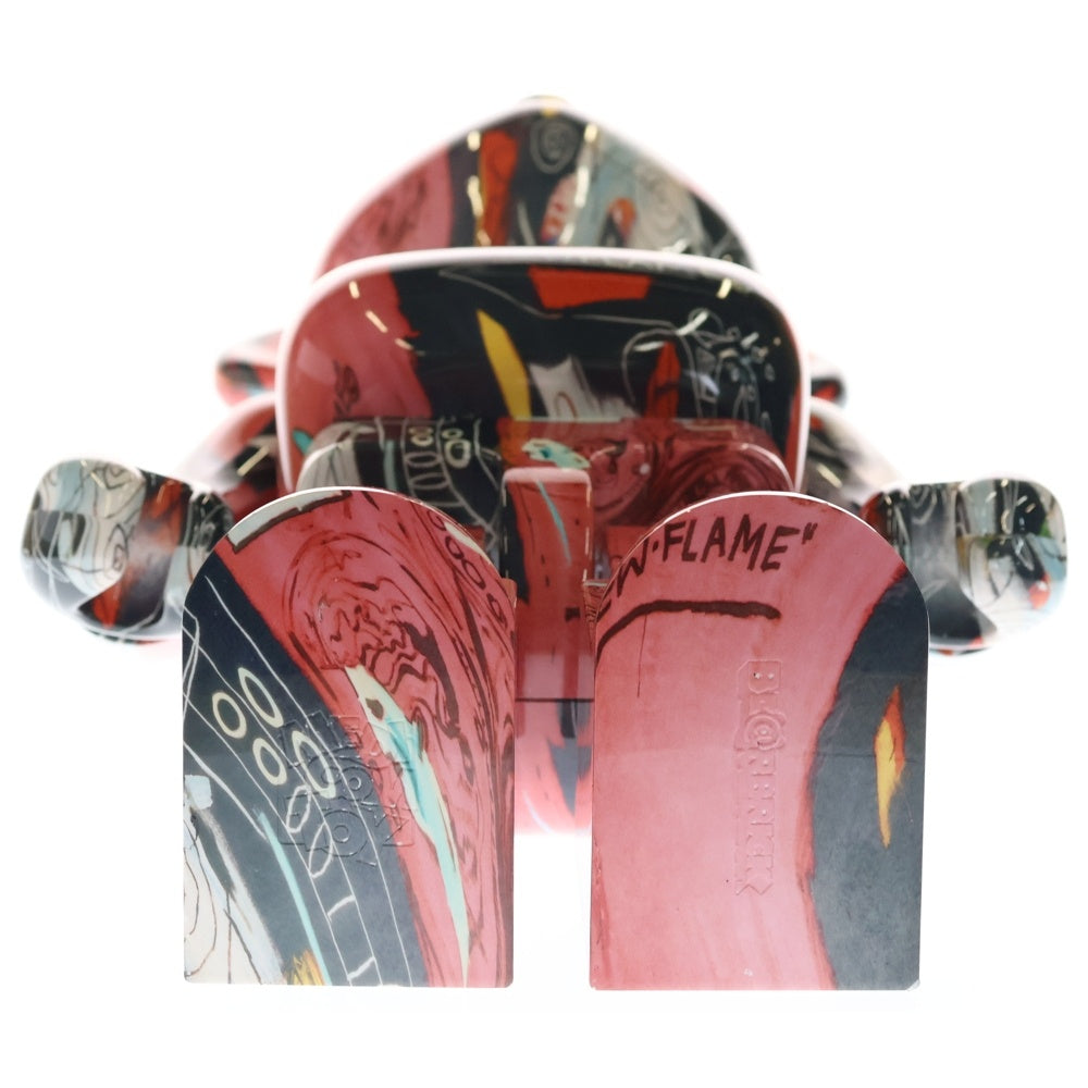 MEDICOM TOY(メディコムトイ) BE@RBRICK Andy Warhol JEAN-MICHEL BASQUIAT #1 1000% ベアブリック アンディ ウォーホル ジャン-ミシェル バスキア フィギュア 人形 レッド/ブラック
