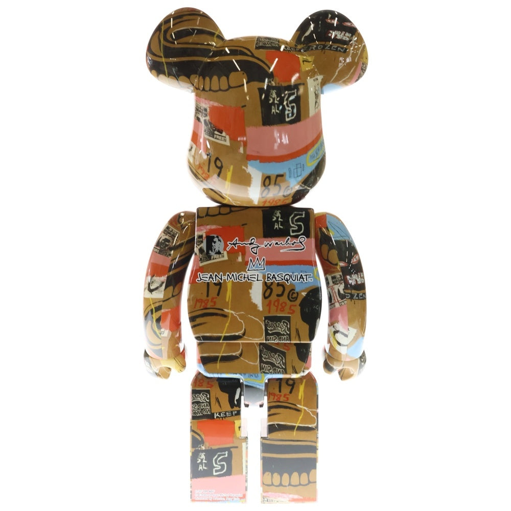 MEDICOM TOY(メディコムトイ) BE@RBRICK Andy Warhol JEAN-MICHEL BASQUIAT #2 1000% ベアブリック アンディ ウォーホル ジャン-ミシェル バスキア フィギュア 人形 マルチ
