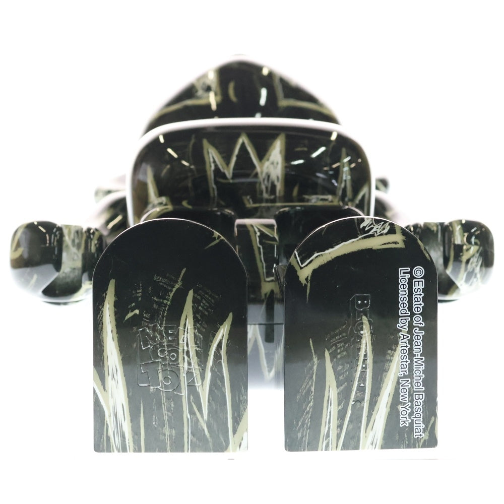 MEDICOM TOY(メディコムトイ) BE@RBRICK JEAN-MICHEL BASQUIAT #8 1000% ベアブリック ジャン-ミシェル バスキア フィギュア 人形 ブラック