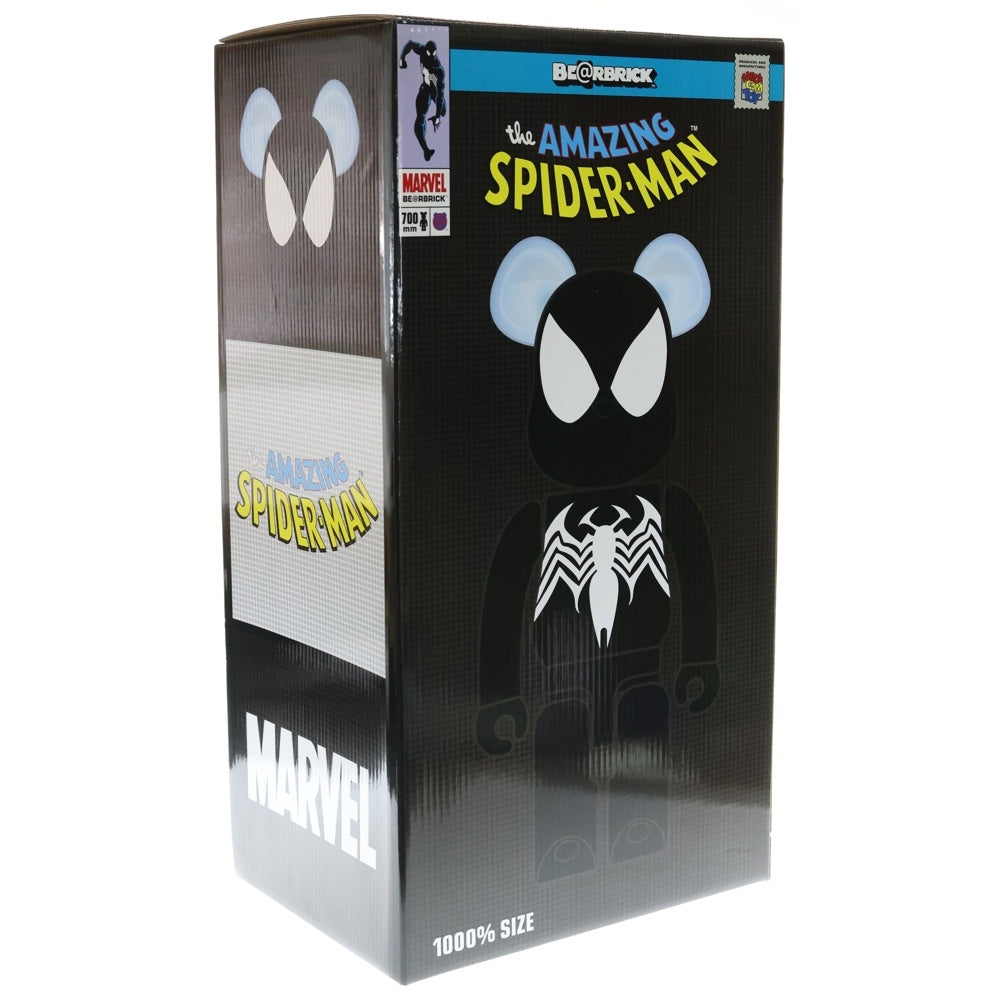 MEDICOM TOY(メディコムトイ) BE@RBRICK SPIDER-MAN BLACK COSTUME 1000% ベアブリック スパイダーマン ブラック コスチューム フィギュア 人形 ブラック