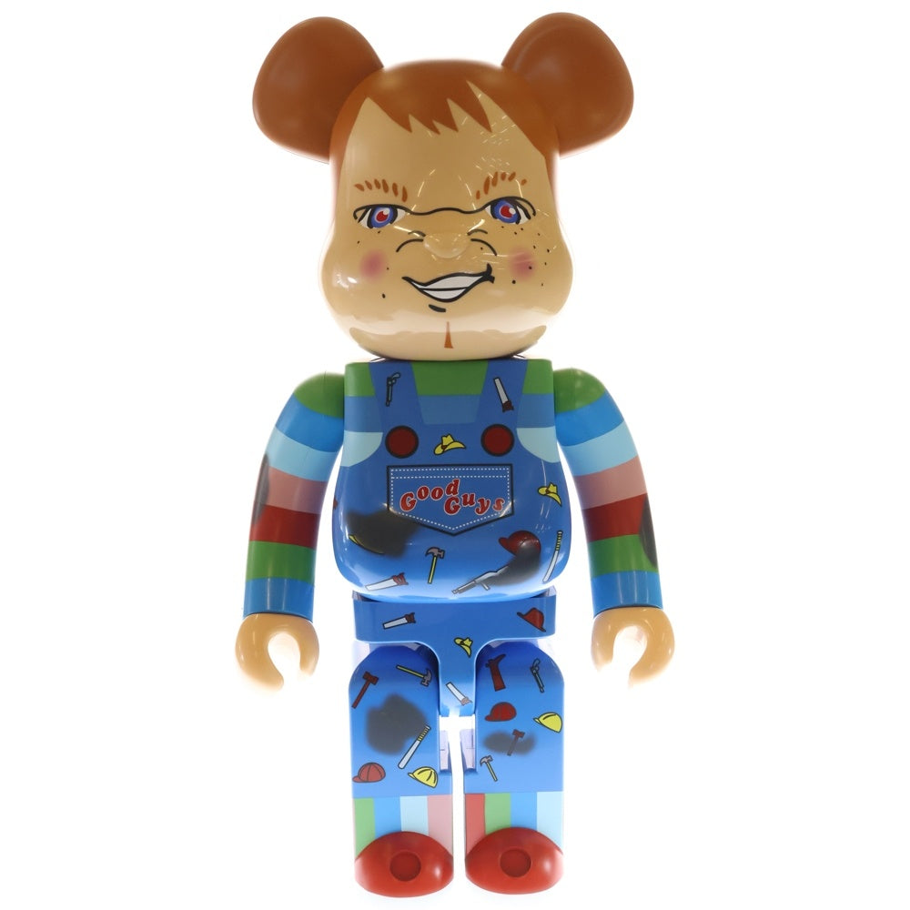 MEDICOM TOY(メディコムトイ) BE@RBRICK CHUCKY 1000% ベアブリック チャッキー フィギュア 人形 ベージュ/ブルー