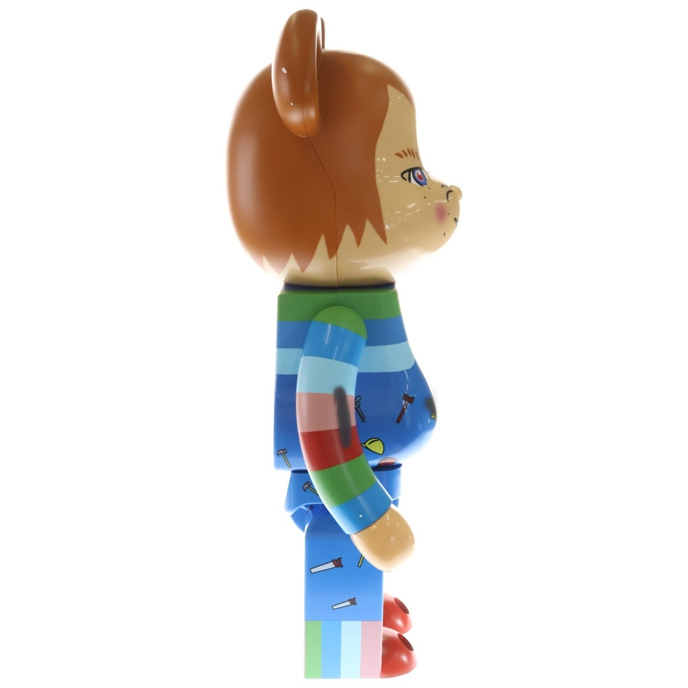 MEDICOM TOY(メディコムトイ) BE@RBRICK CHUCKY 1000% ベアブリック チャッキー フィギュア 人形 ベージュ/ブルー