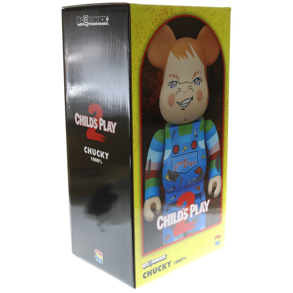 MEDICOM TOY(メディコムトイ) BE@RBRICK CHUCKY 1000% ベアブリック チャッキー フィギュア 人形 ベージュ/ブルー
